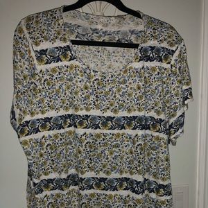 Lucky Brand Floral Graphic Tee